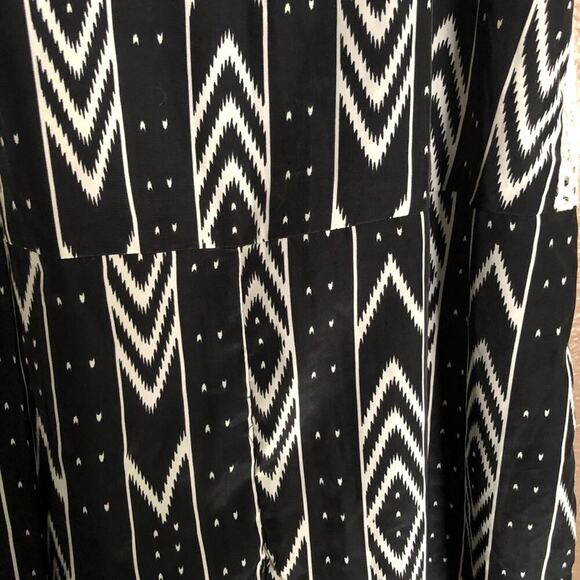 Xhilaration Black & White Patterned Shorts Romper - Picture 5 of 8